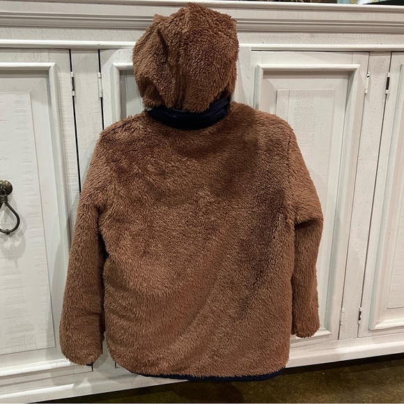 VGUC Northface boys size 14/16 Reversible Mount Chimbo Full Zip Hooded Jacket - Picture 3 of 7